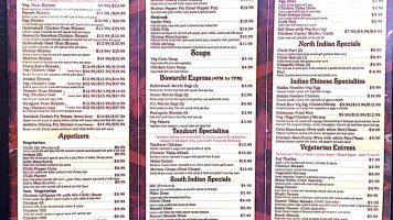 Bawarchi Biryanis menu