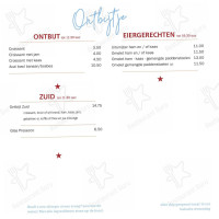 Zuid Beach Pavillion menu