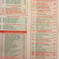 Handy Chinese Restaurant menu