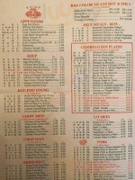 Golden Chopsticks menu