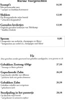 Het Huis Met De Pilaren menu