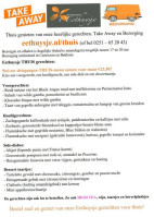 V.o.f. 't Eethuysje Castricum menu