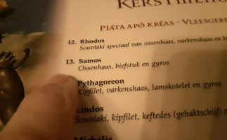 Grieks Special Rhodos Enschede menu