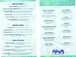 Mikuni Japanese Restaurant Sushi Bar menu