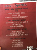 Rock N Roll Sushi Pensacola menu