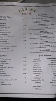 Ear Inn Incorporated menu