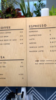 Coffee Tea Collective menu