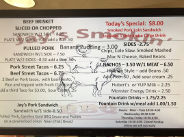 Jay's Smokin' Bbq Moorhead menu