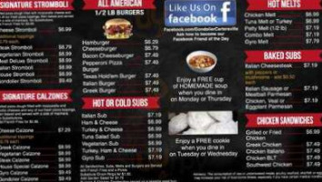 Gondolier Pizza menu