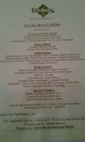 Bailey's Seafood Grill menu