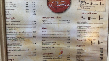 Nonna's menu