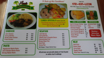 Leon's Caribbean Food inside