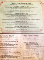 Cafe Acadiana menu