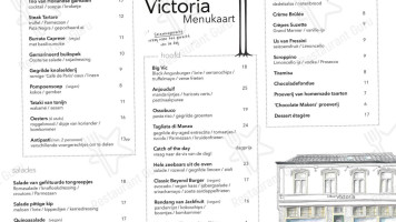 Lokaal Victoria menu