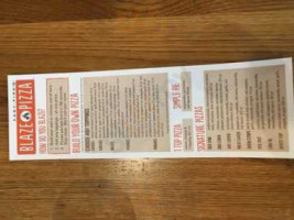 Blaze Pizza menu