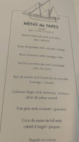 El Vaixell menu