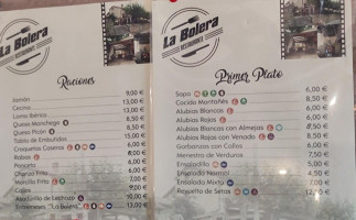 Meson La Bolera menu