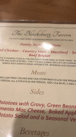 The Blacksburg Tavern menu