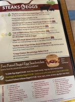 Rise And Shine, A Steak Egg Place menu