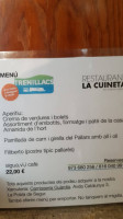 La Cuineta menu