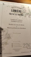 Lumière menu