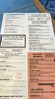 Prima Baja Cocina menu