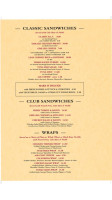 Route 66 menu