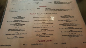 San Matteo menu