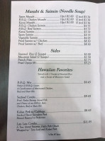 Ohana Hawaiian Bbq menu