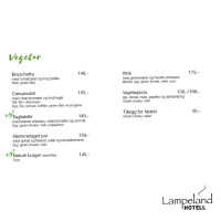 Lampeland Og Kafé Spisested I Numedal menu