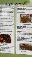 Pinto Thai Bistro menu