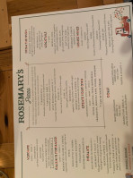 Roey's menu