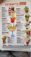 Ocean's Ten menu