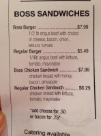 Wing Boss menu