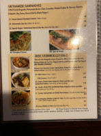 Pho Saigon menu