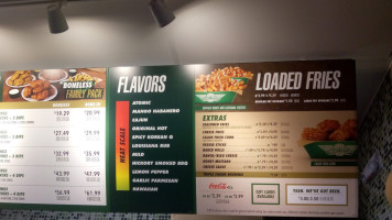 Wingstop menu