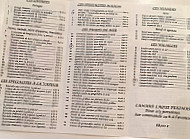 Le Grand Dragon Village menu