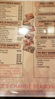 Crawfish Chef menu