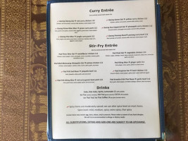 Sala Thai menu