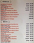 Crows Nest Hotel menu