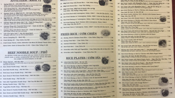 Pho 46 menu