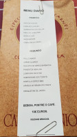 Taberna Mohino menu