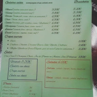 Crepes Caux menu