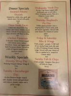 The Waltzing Weasel menu