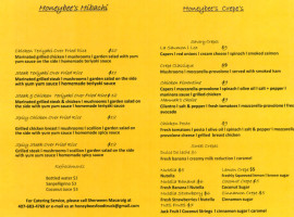 Honeybee's Food Truck menu