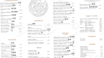 La Fabrica De Naval menu