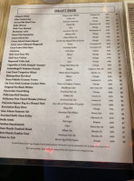 The Butchers Tap menu