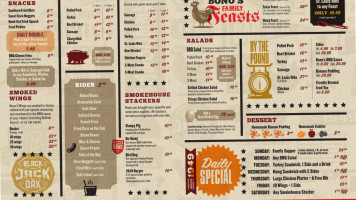 Bono's Pit B-q menu