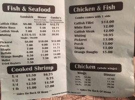 The Fisherman's Net menu