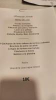 Avenida menu